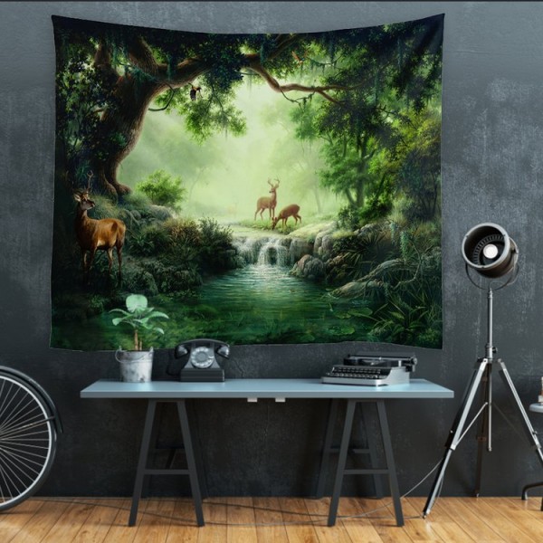 Forest Elks - 200*145cm - Printed Tapestry UK