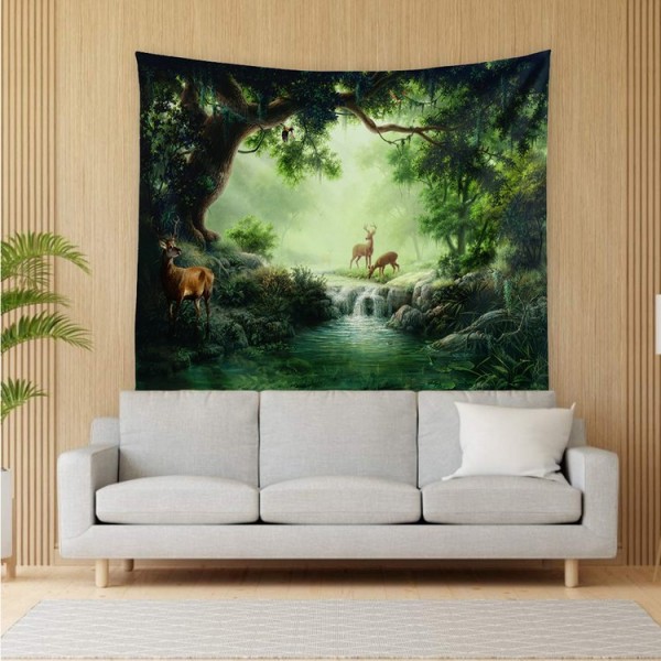 Forest Elks - 200*145cm - Printed Tapestry UK