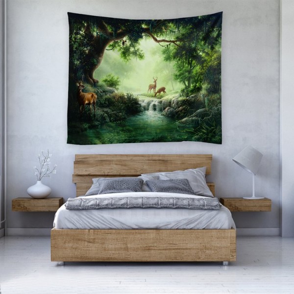 Forest Elks - 200*145cm - Printed Tapestry UK