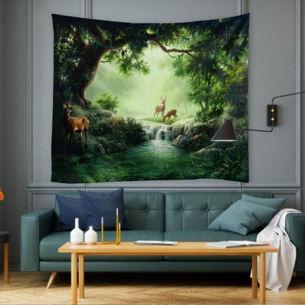 Forest Elks - 200*145cm - Printed Tapestry UK