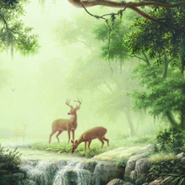 Forest Elks - 200*145cm - Printed Tapestry UK