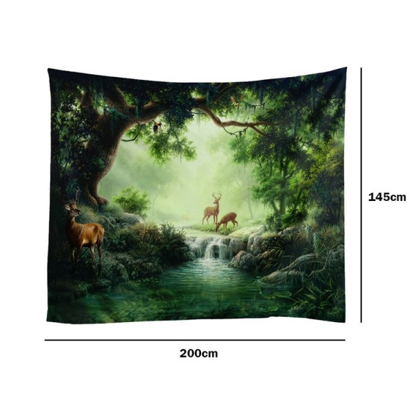 Forest Elks - 200*145cm - Printed Tapestry UK