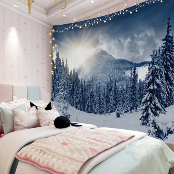 Snow Landscape - 200*145cm - Printed Tapestry UK