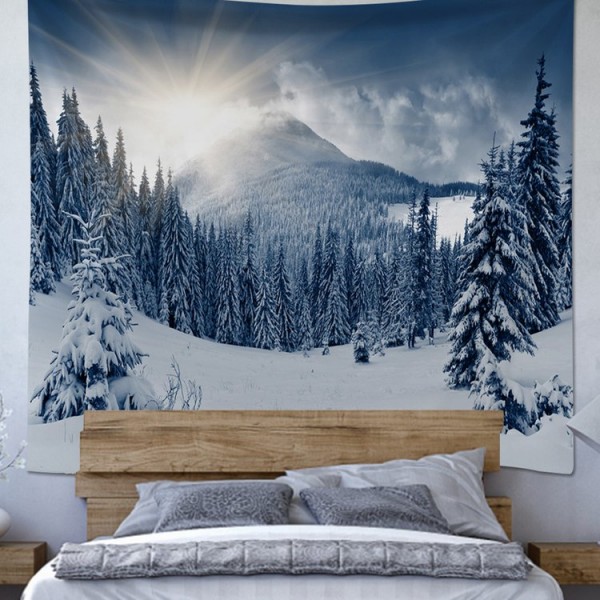 Snow Landscape - 200*145cm - Printed Tapestry UK