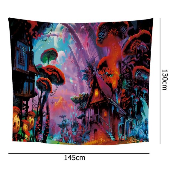 Red Mush Forest - 145*130cm - Printed Tapestry UK