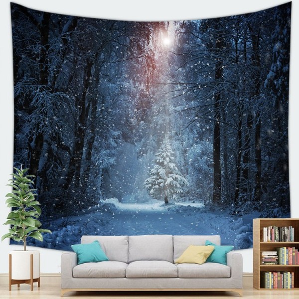 Fashionable Snow Night - 145*130cm - Printed Tapestry UK