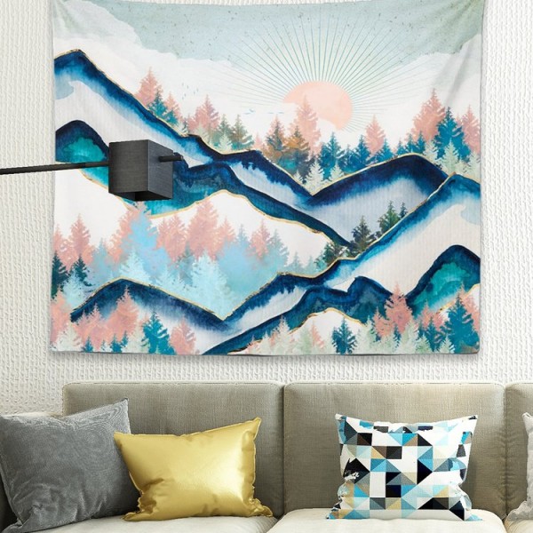 Sun Mountain Sandy - 145*130cm - Printed Tapestry UK