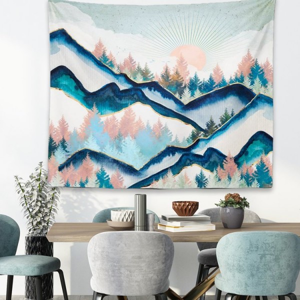 Sun Mountain Sandy - 145*130cm - Printed Tapestry UK