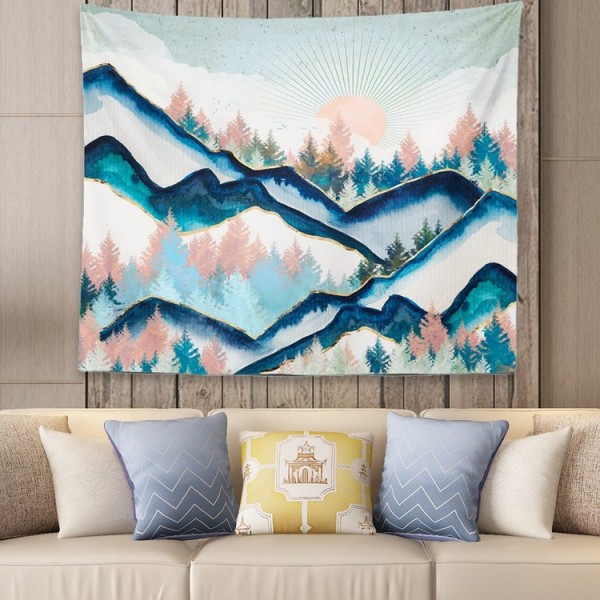 Sun Mountain Sandy - 145*130cm - Printed Tapestry UK