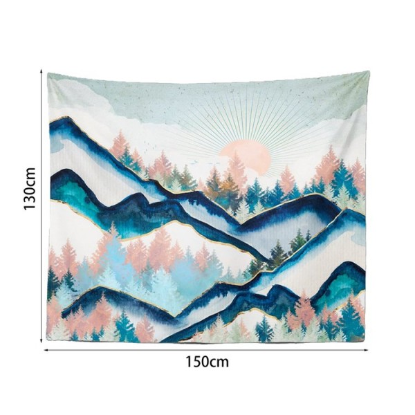 Sun Mountain Sandy - 145*130cm - Printed Tapestry UK