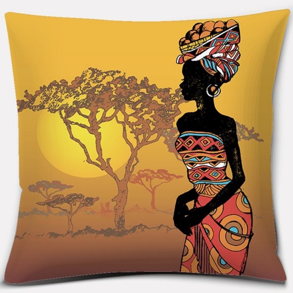 African - Linen Pillowcase UK